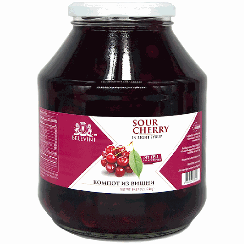 COMPOTE BELEVINI CHERRY IN LIGHT SYRUP 1700G