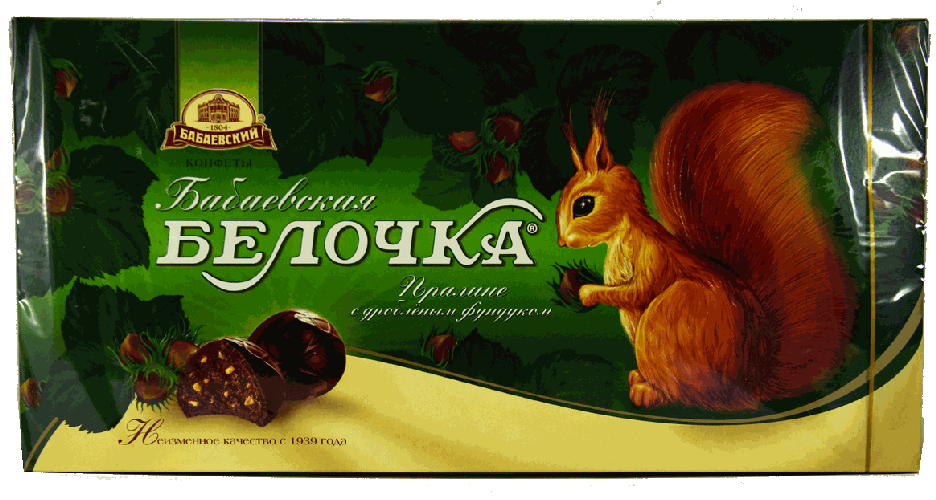 CANDY GIFT BOX CHOCOLATE BABAEVSKI BELOCHKA 400G