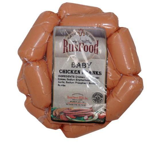 SOSISKI RUSFOOD BABY CHICKEN BY LB