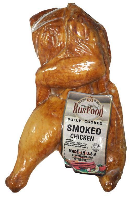 CHICKEN RUSFOOD SMOKED HALF BY LB
