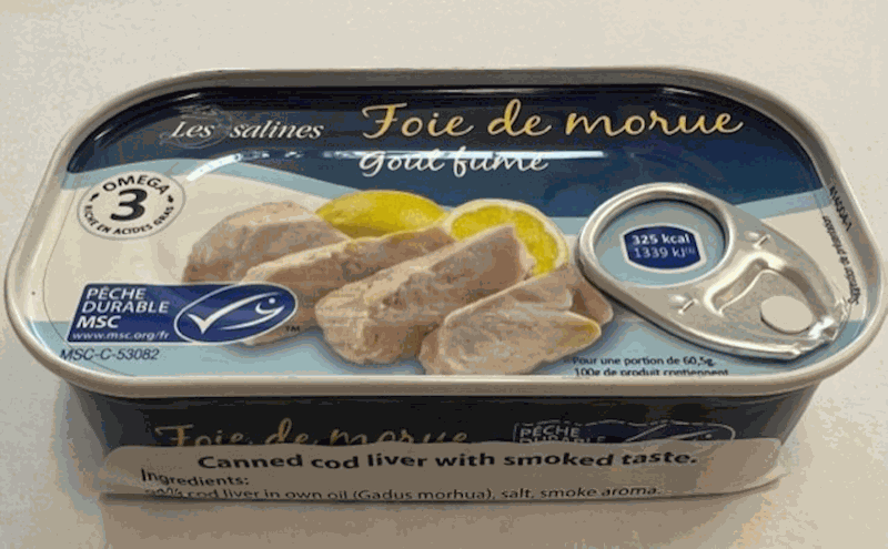 COD LIVER SMOKED FRENCH 120G